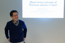 Doctor Hidehiko Maruyama with a lecture at the Medical University of Warsaw